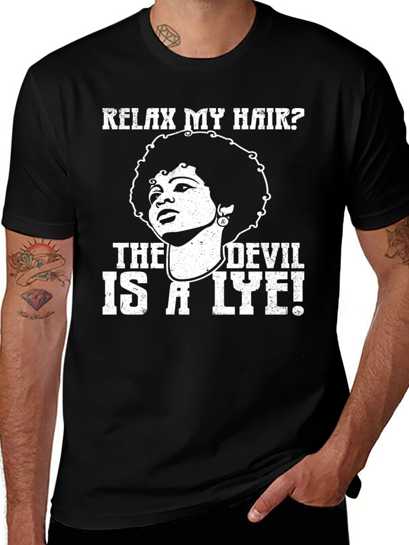 Relax My Hair? The Devil Is A Lye! T-Shirt