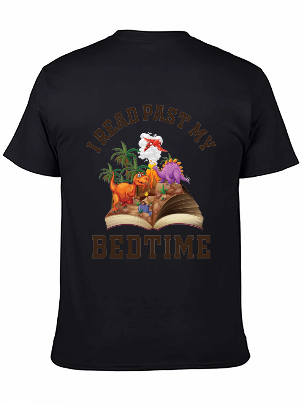 I Read Past My Bedtime Dinosaur Graphic Tee