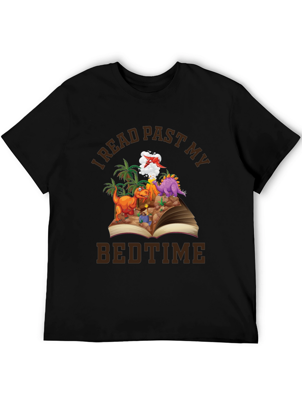 I Read Past My Bedtime Dinosaur Graphic Tee