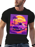 Retro Car T-Shirt - Sunset Drive Design