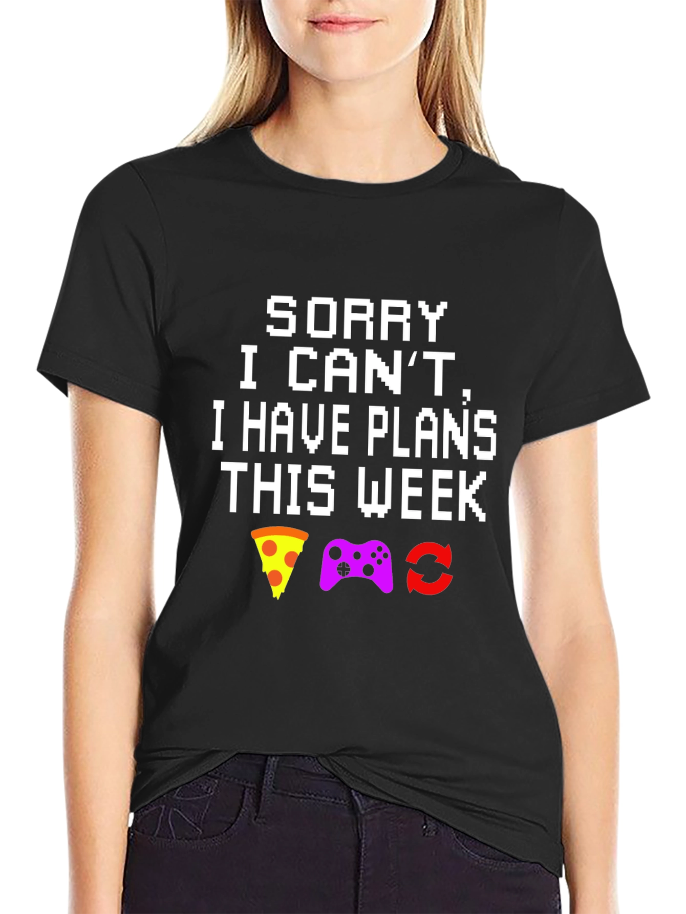 Gamers Busy Black T-Shirt