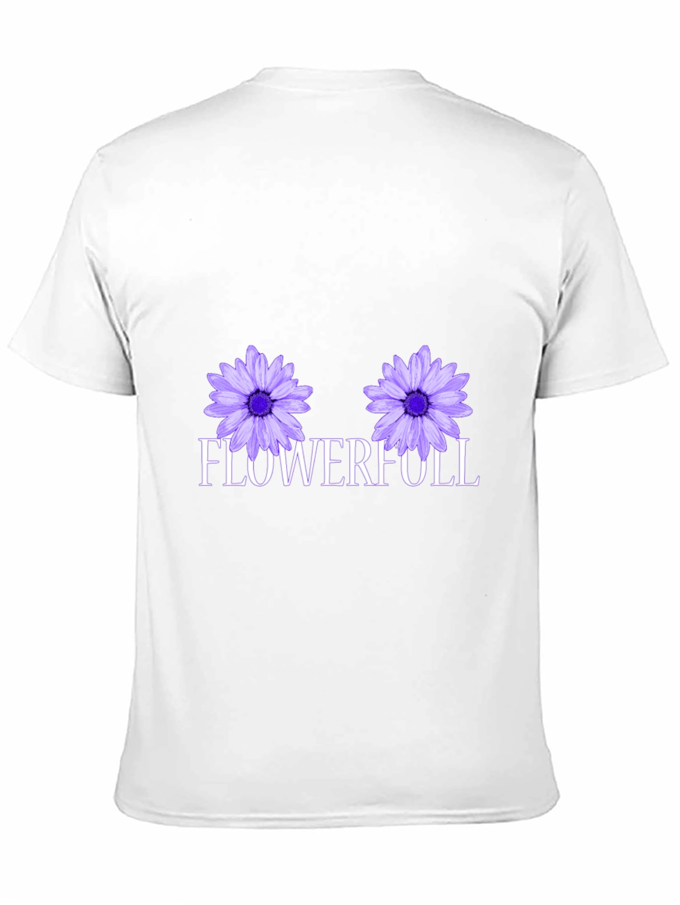 Flowerfull Graphic Tee - Black Cotton T-Shirt