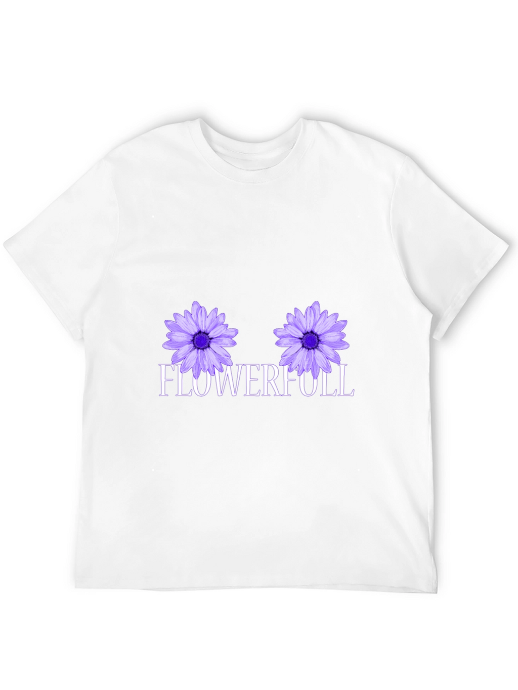 Flowerfull Graphic Tee - Black Cotton T-Shirt