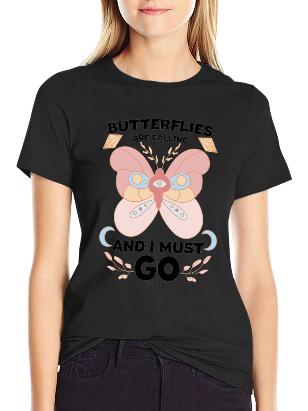 Butterfly Calling Graphic T-Shirt