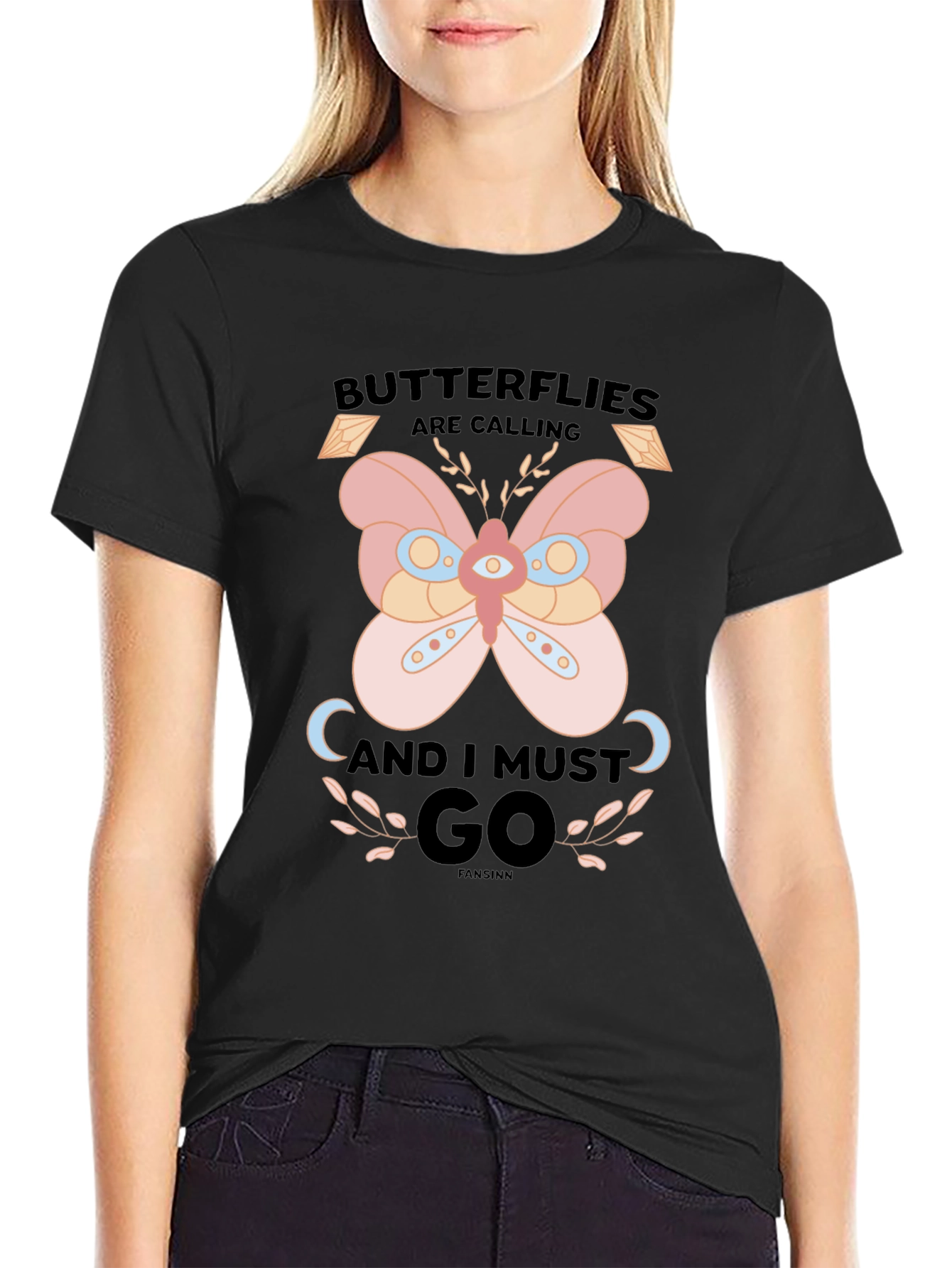 Butterfly Calling Graphic T-Shirt