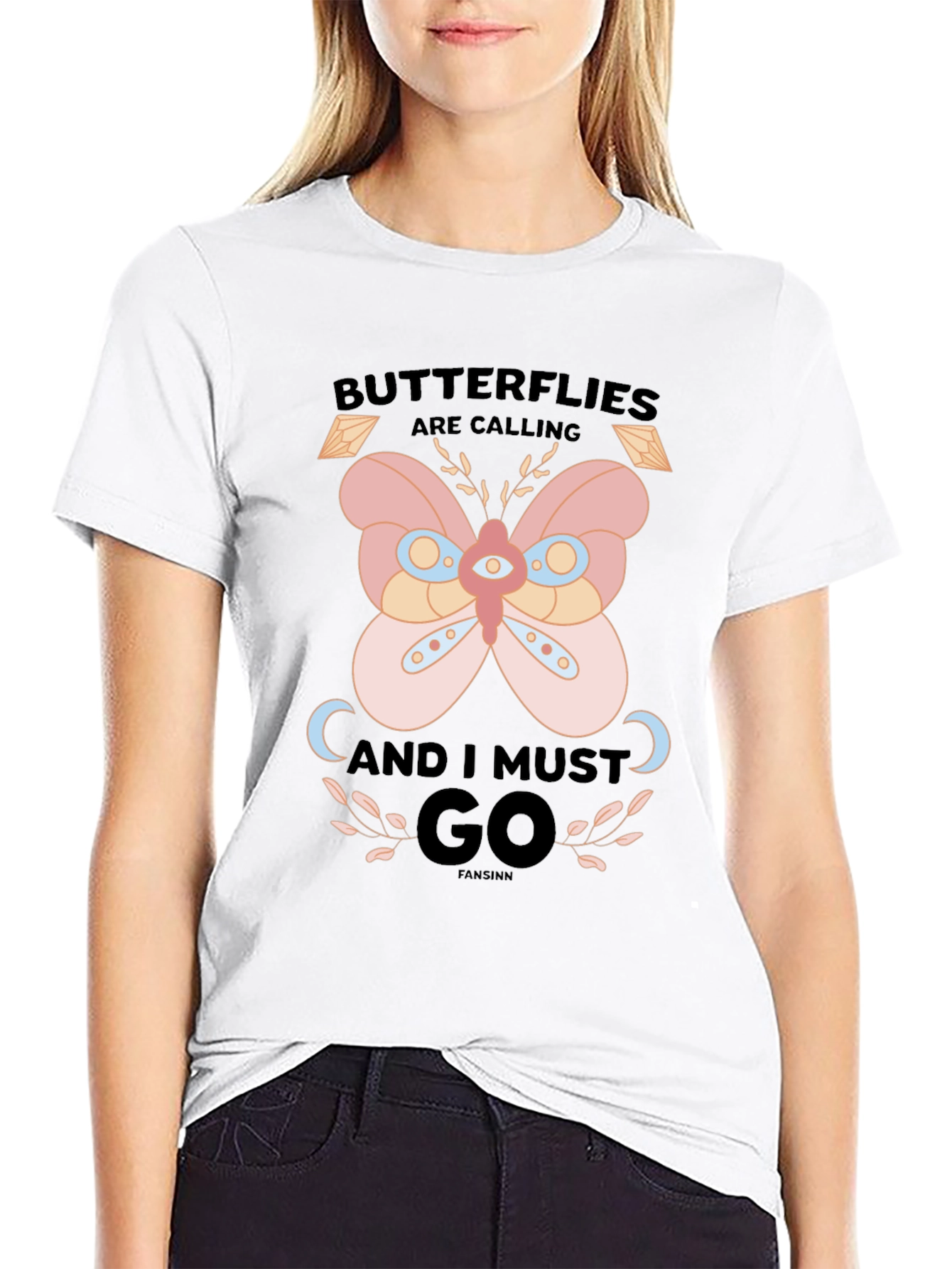 Butterfly Calling Graphic T-Shirt