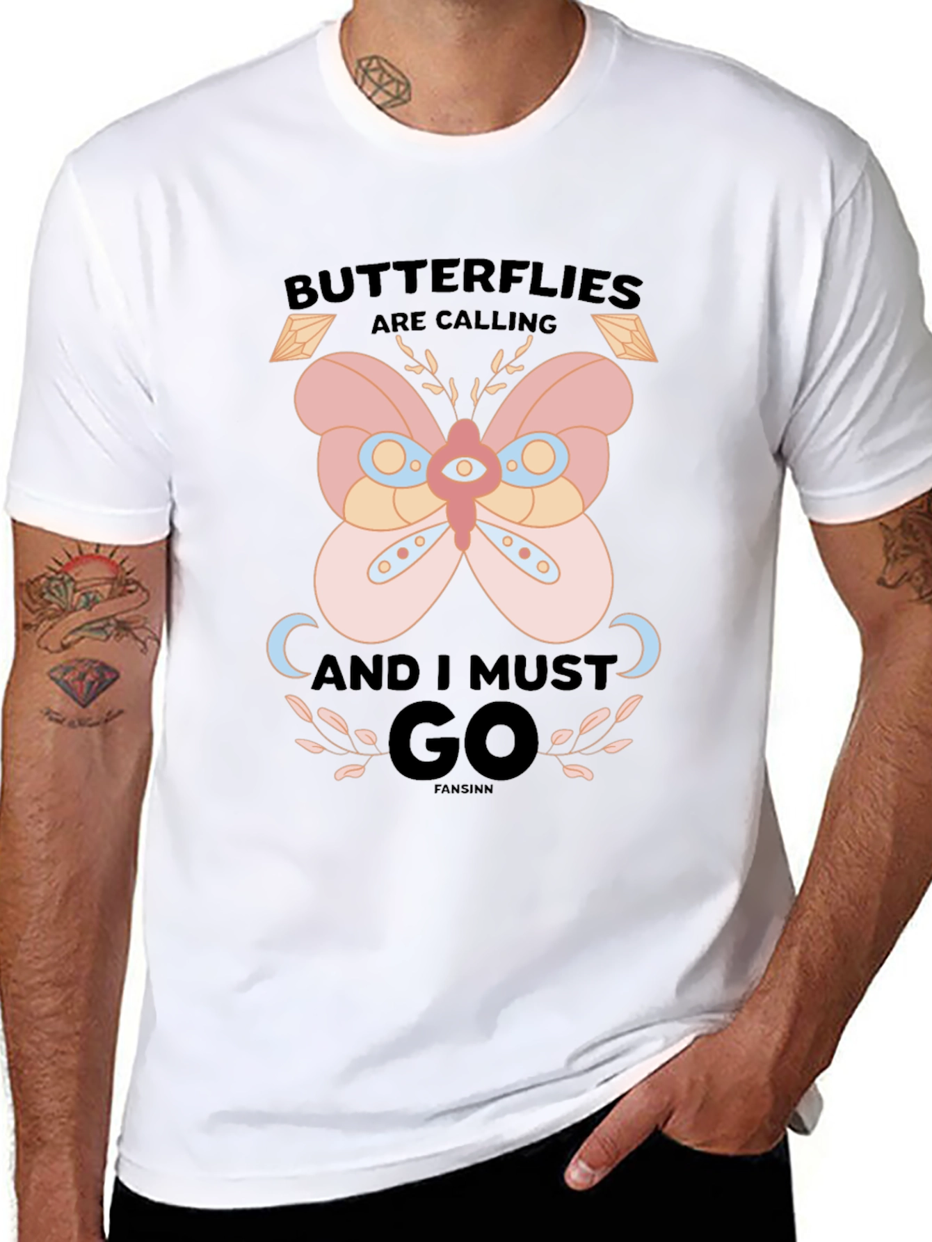 Butterfly Calling Graphic T-Shirt