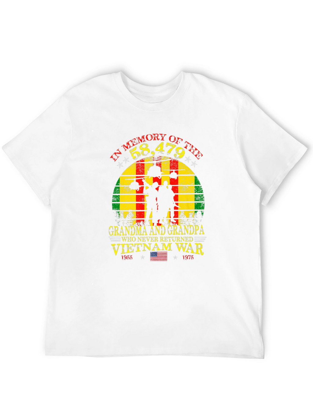 Vietnam War Memorial T-Shirt Grandpa Grandma