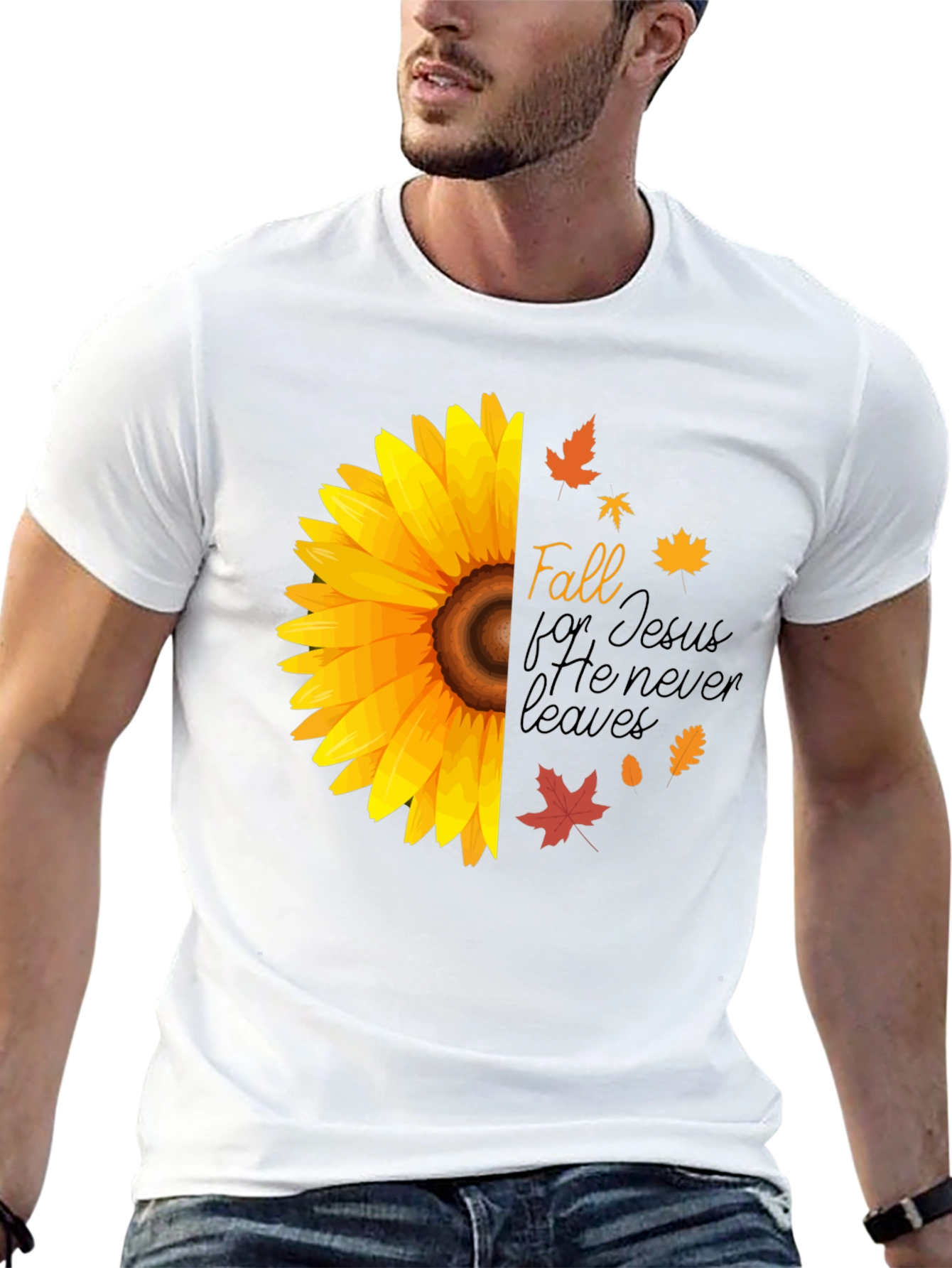 Fall for Jesus Sunflower Graphic Tee