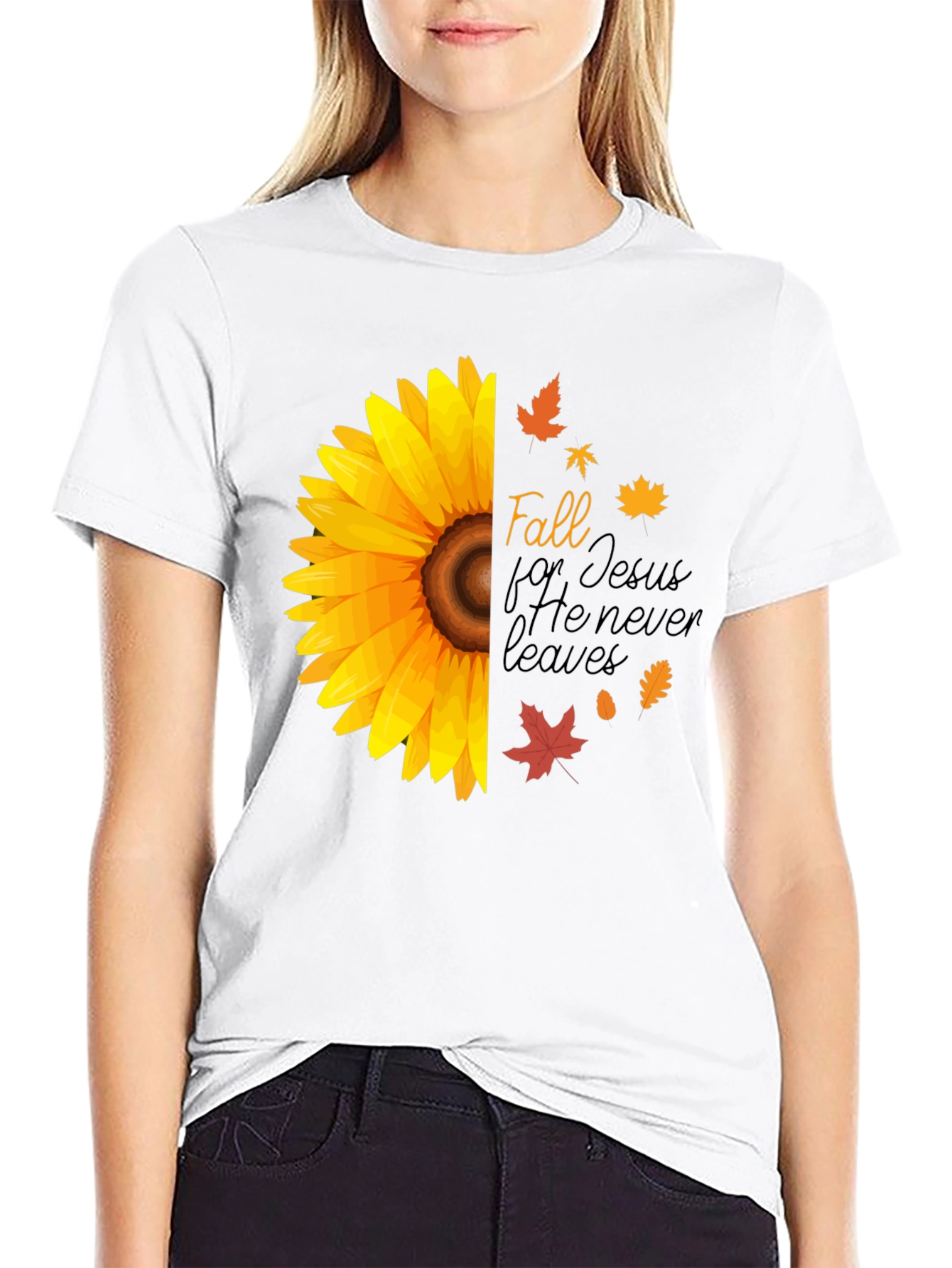 Fall for Jesus Sunflower Graphic Tee