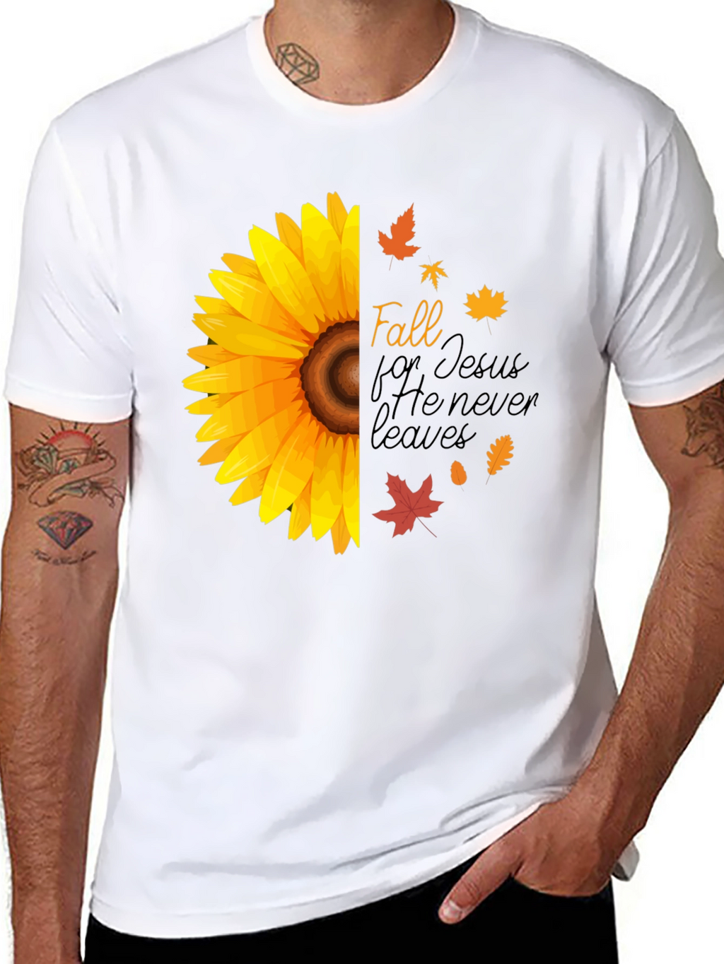 Fall for Jesus Sunflower Graphic Tee