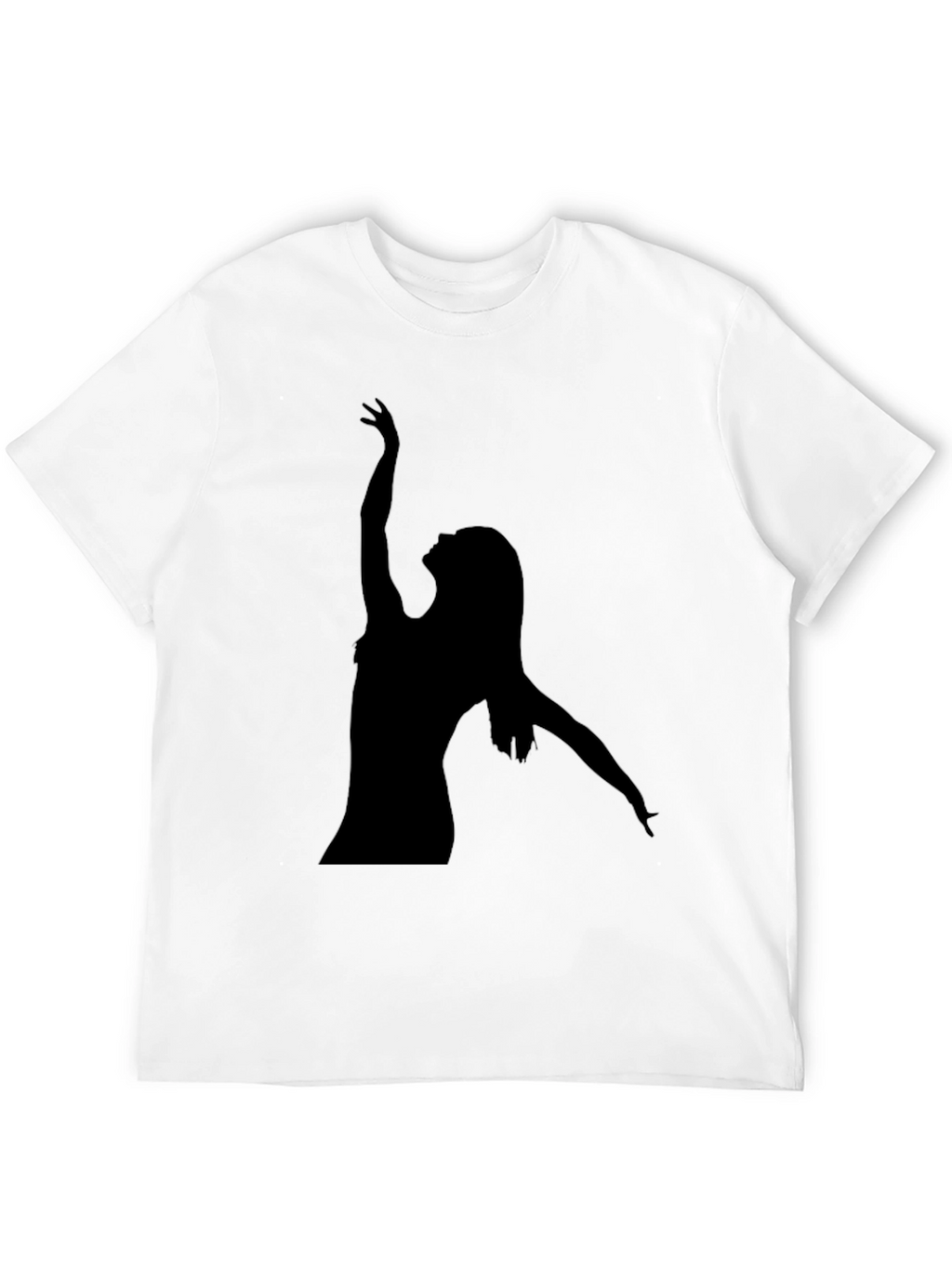 Silhouette Dancer Black T-Shirt - Modern Graphic Tee