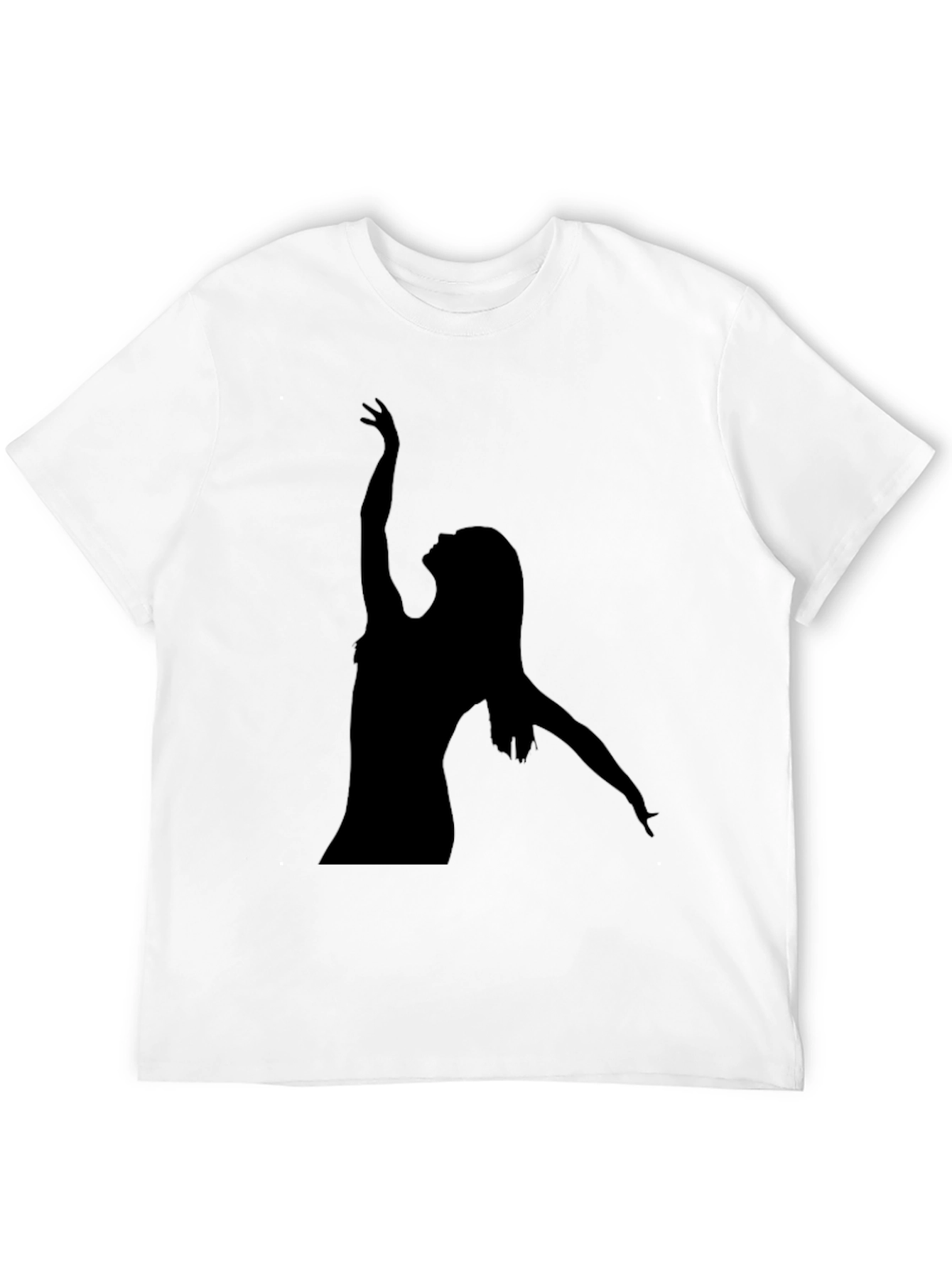 Silhouette Dancer Black T-Shirt - Modern Graphic Tee