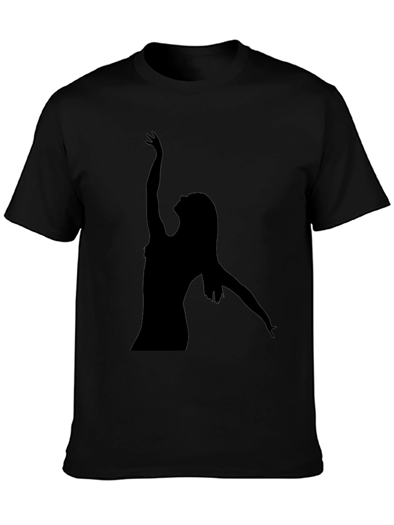Silhouette Dancer Black T-Shirt - Modern Graphic Tee