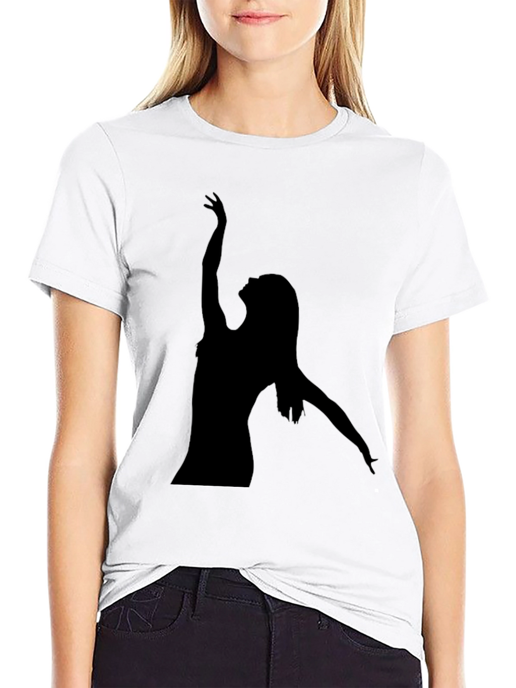 Silhouette Dancer Black T-Shirt - Modern Graphic Tee