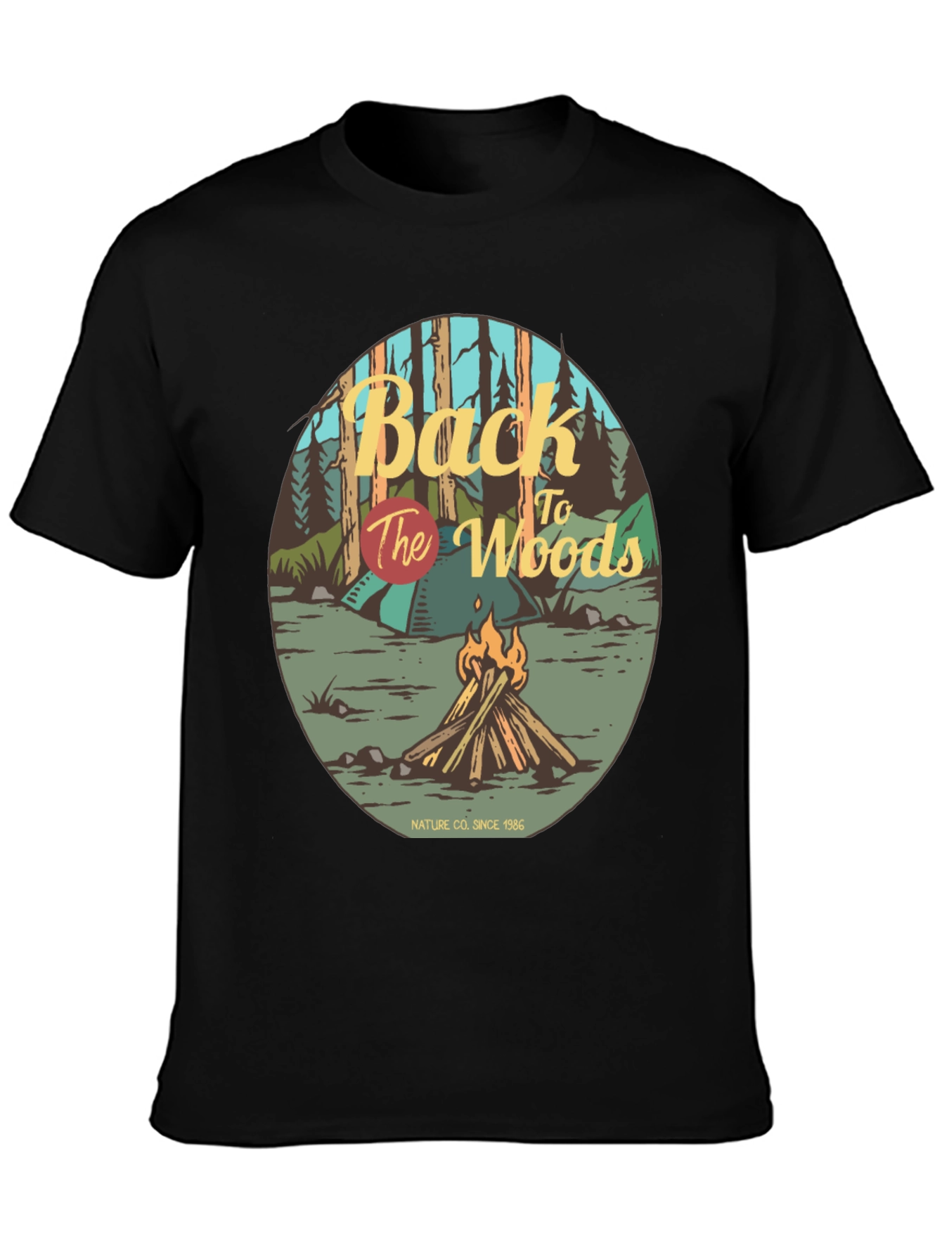 Back to the Woods Campfire Graphic Tee