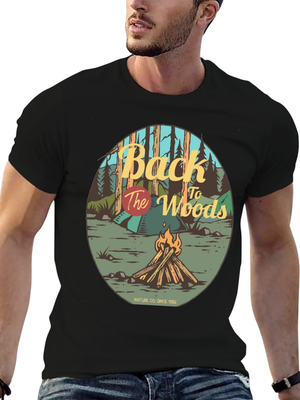 Back to the Woods Campfire Graphic Tee