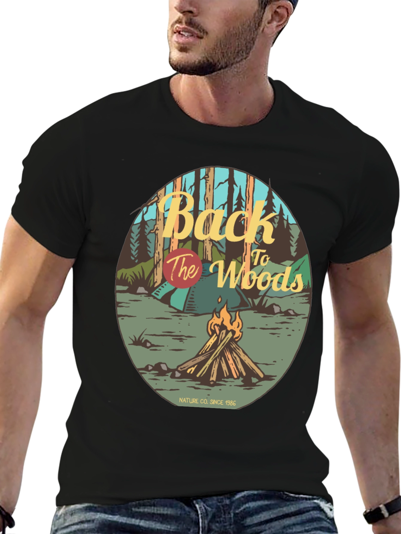 Back to the Woods Campfire Graphic Tee
