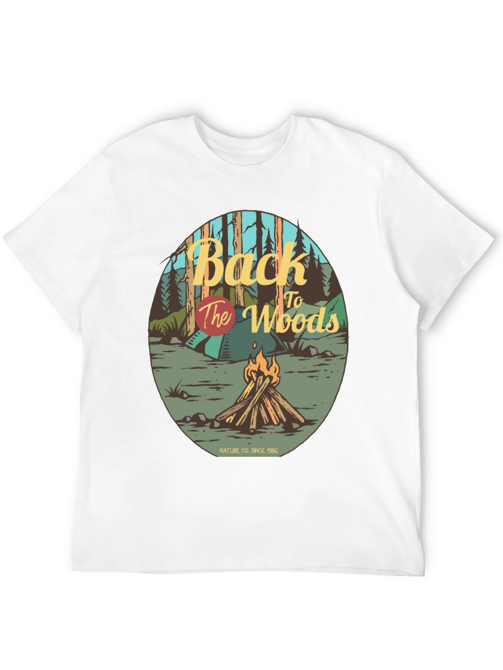 Back to the Woods Campfire Graphic Tee