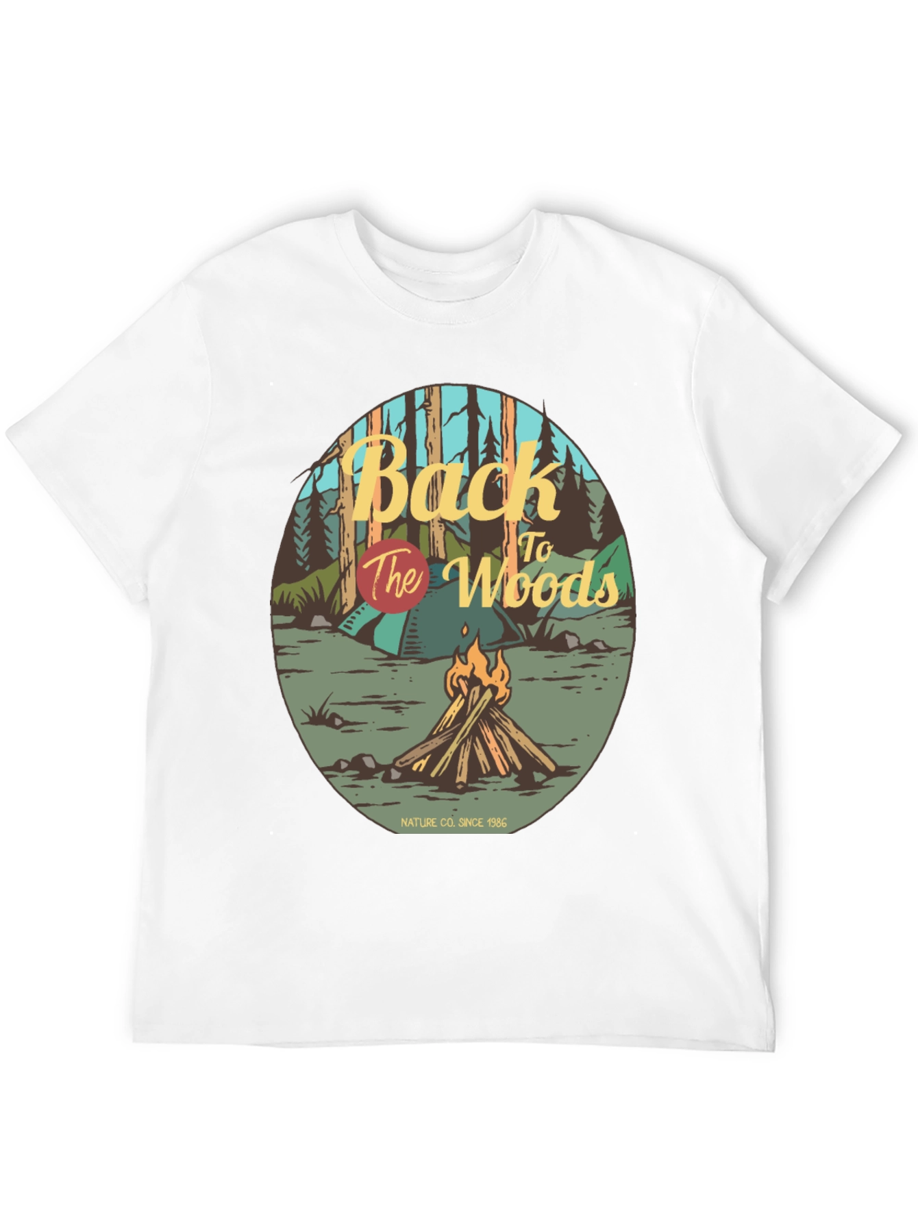 Back to the Woods Campfire Graphic Tee