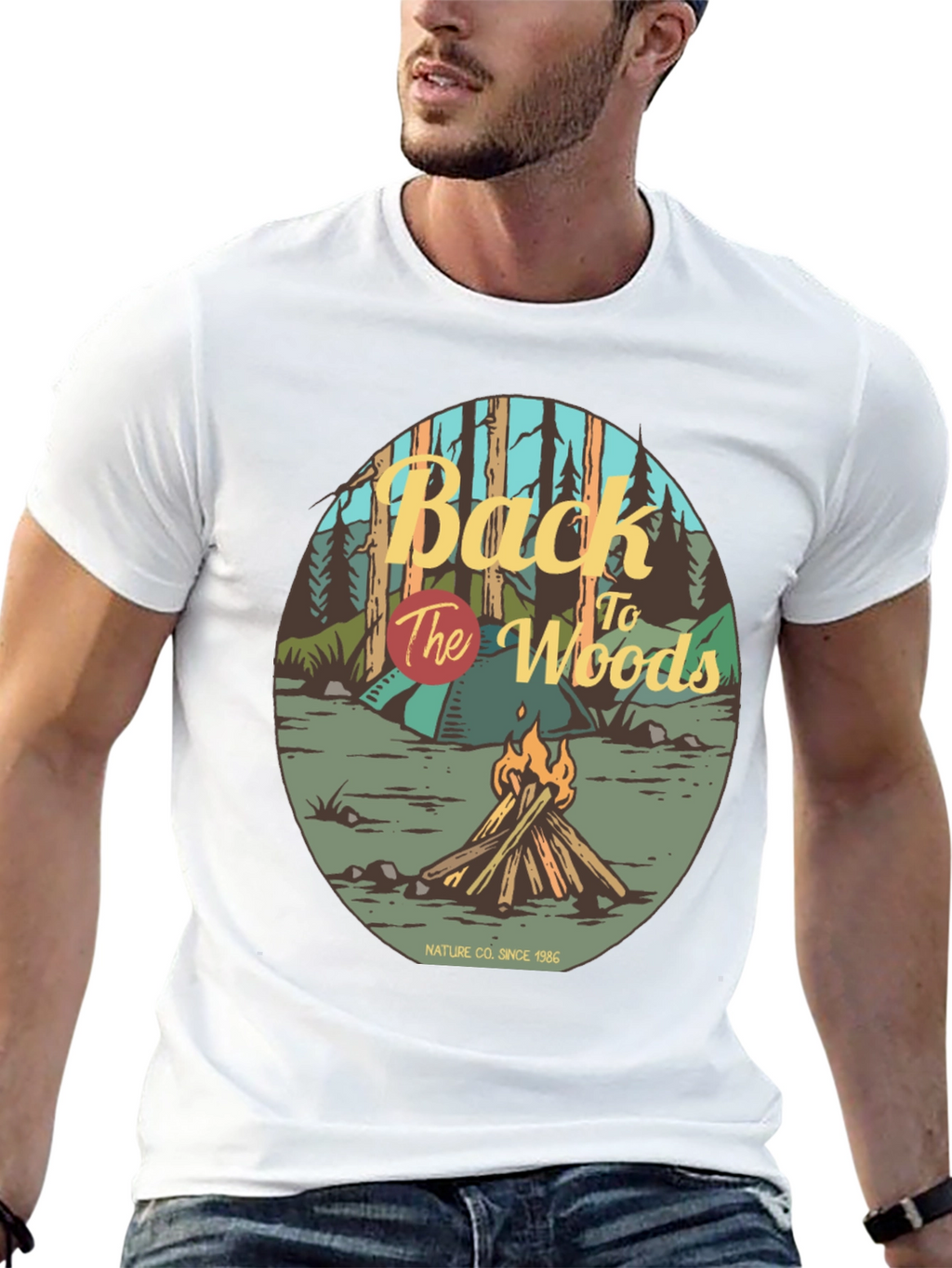 Back to the Woods Campfire Graphic Tee