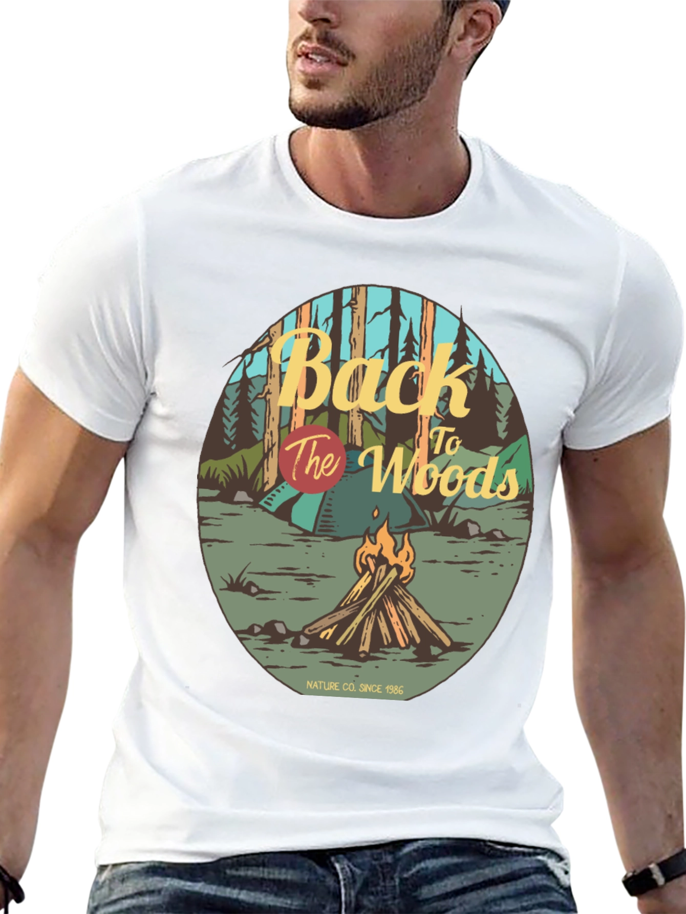 Back to the Woods Campfire Graphic Tee