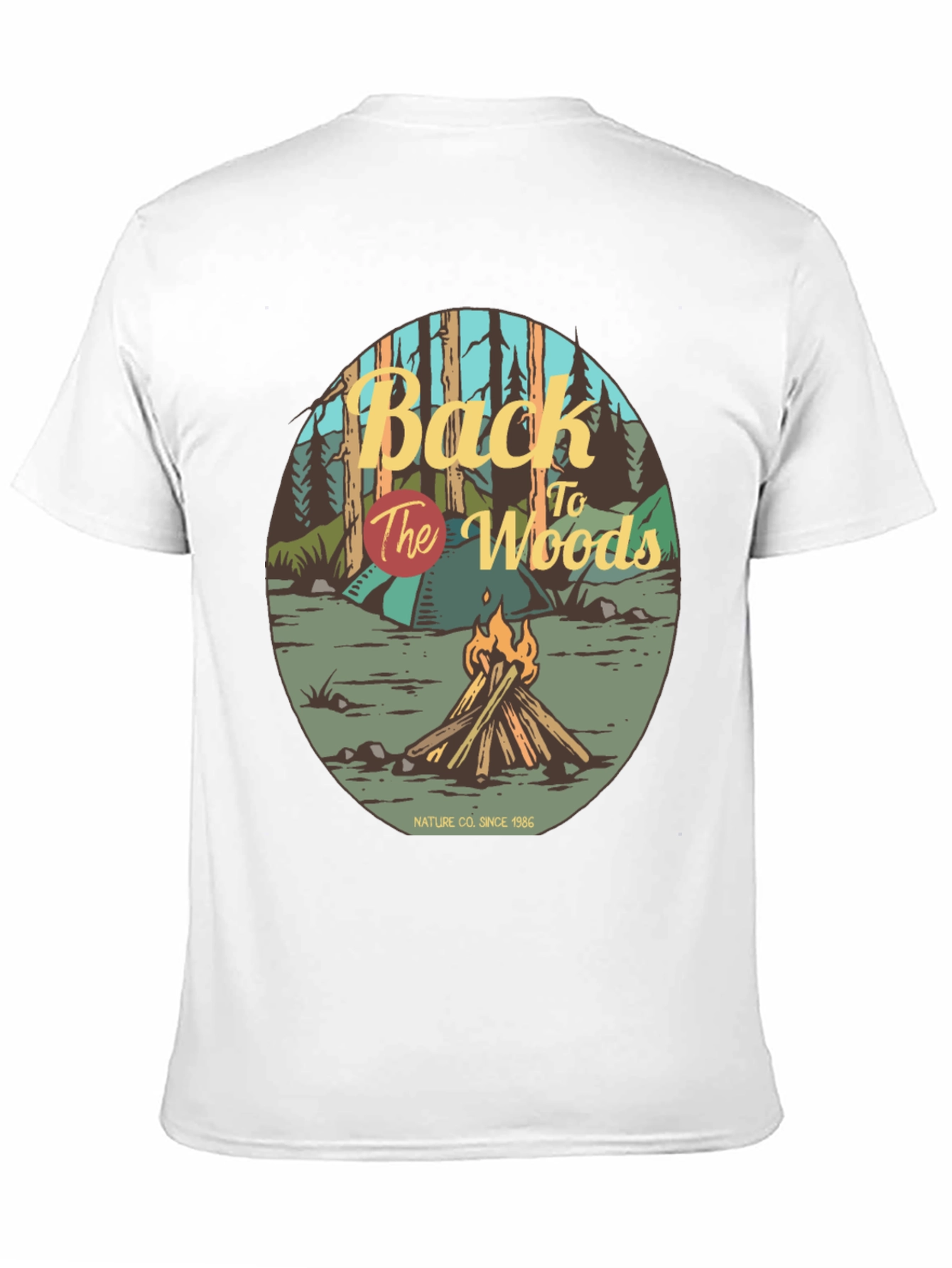 Back to the Woods Campfire Graphic Tee