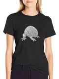 Brain Frog Graphic Tee - Black Cotton T-Shirt