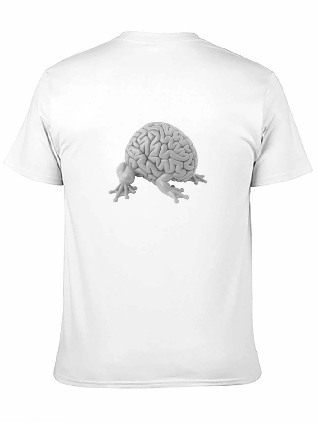 Brain Frog Graphic Tee - Black Cotton T-Shirt