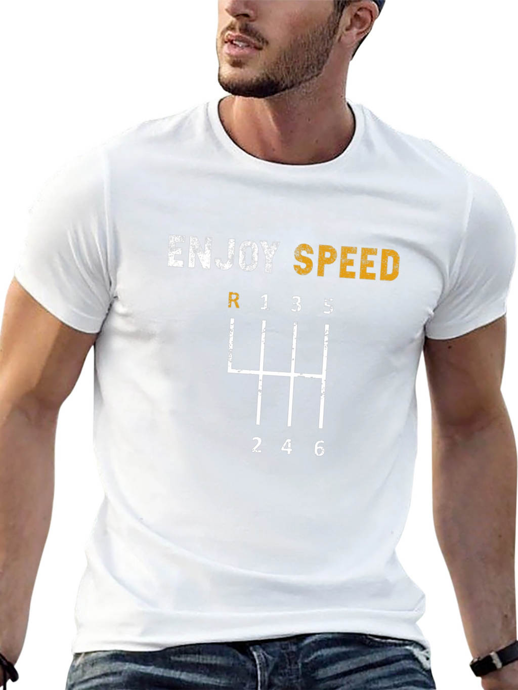 Enjoy Speed T-Shirt - Gear Shift Design