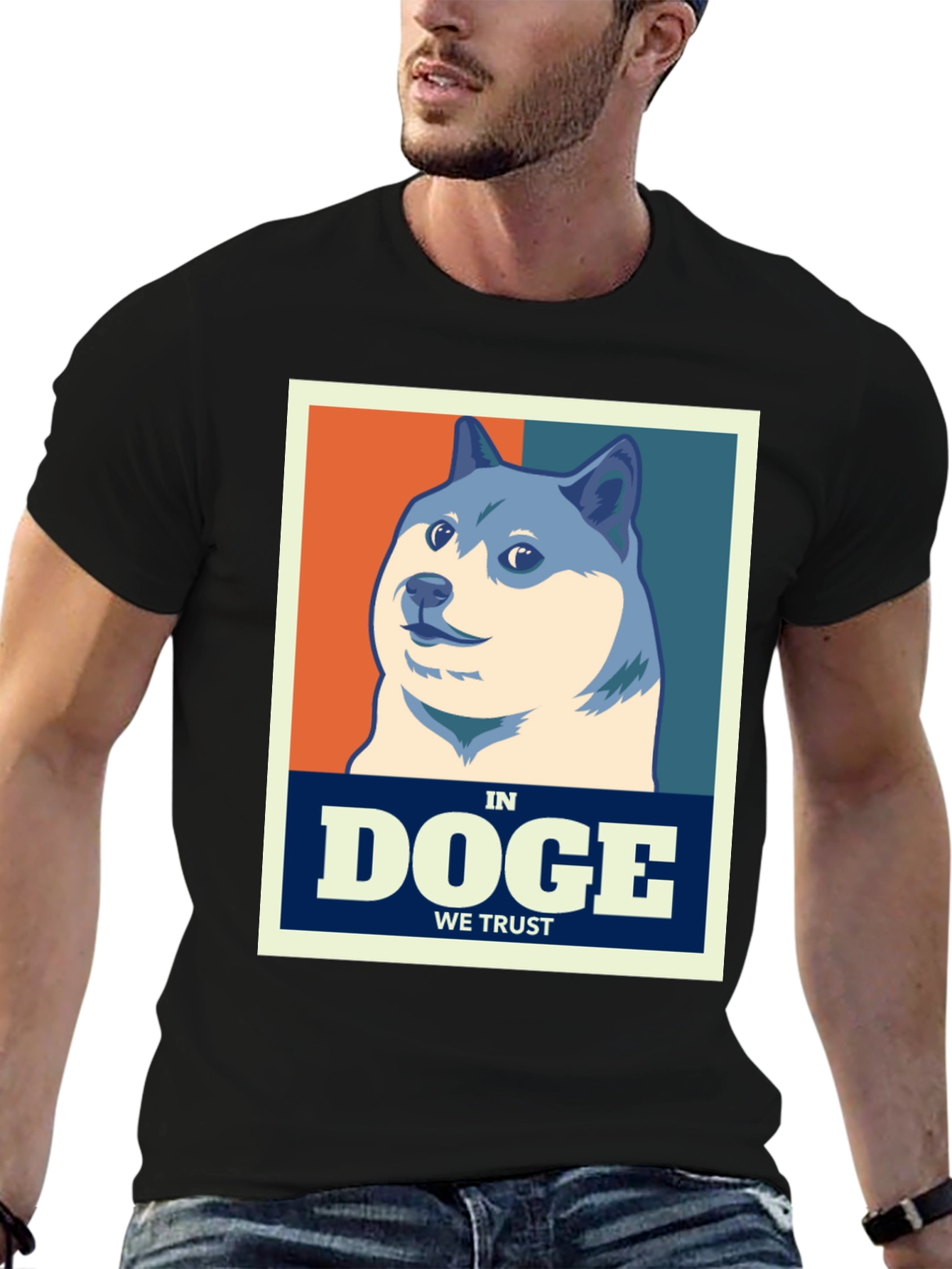 Doge In We Trust T-Shirt - Meme Coin Apparel