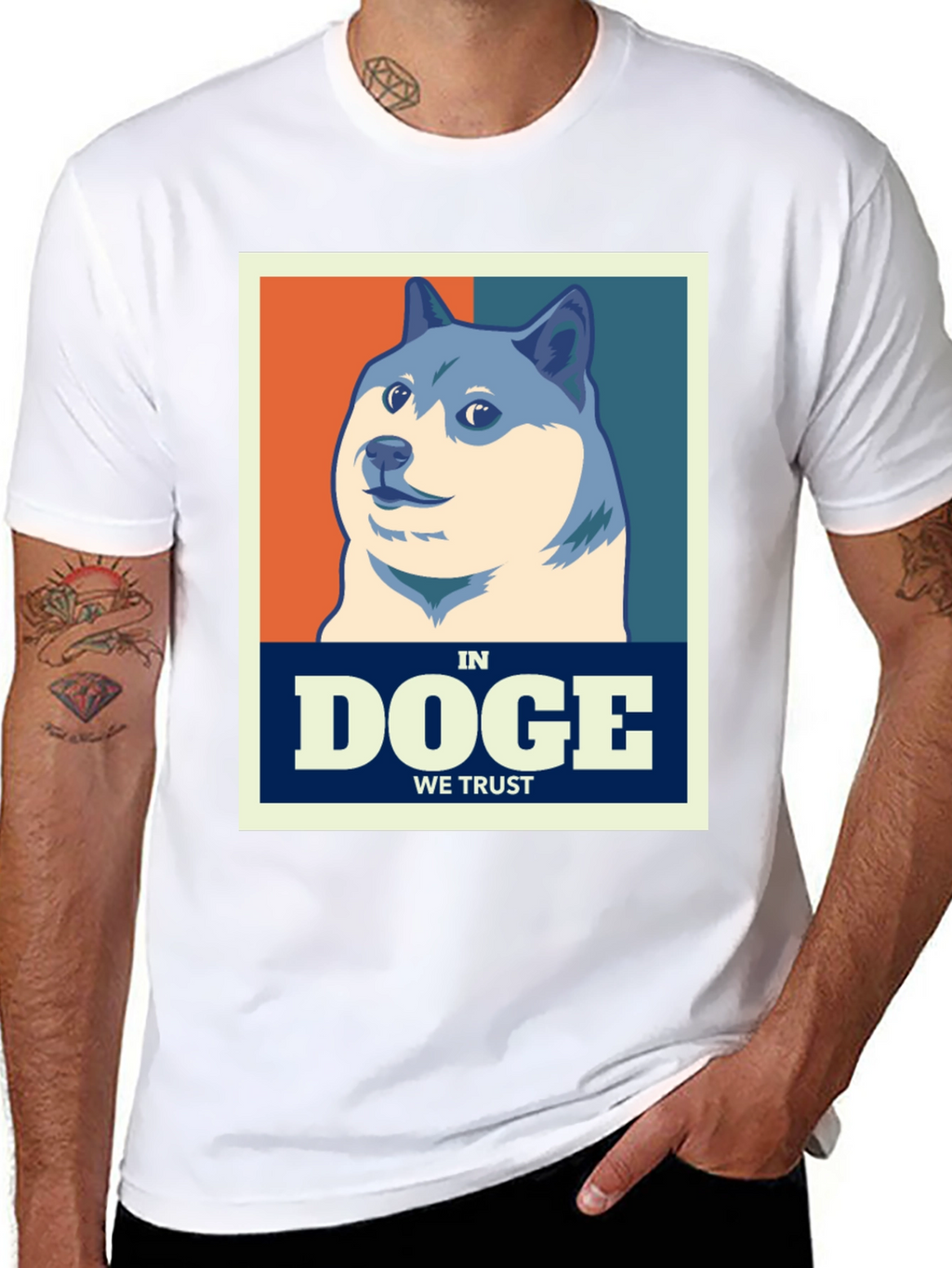 Doge In We Trust T-Shirt - Meme Coin Apparel