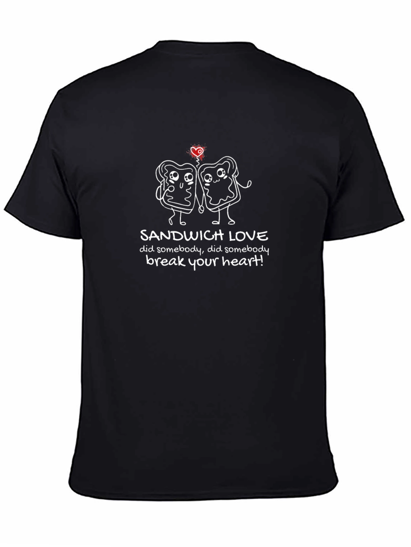 Sandwich Love Graphic Black Tee