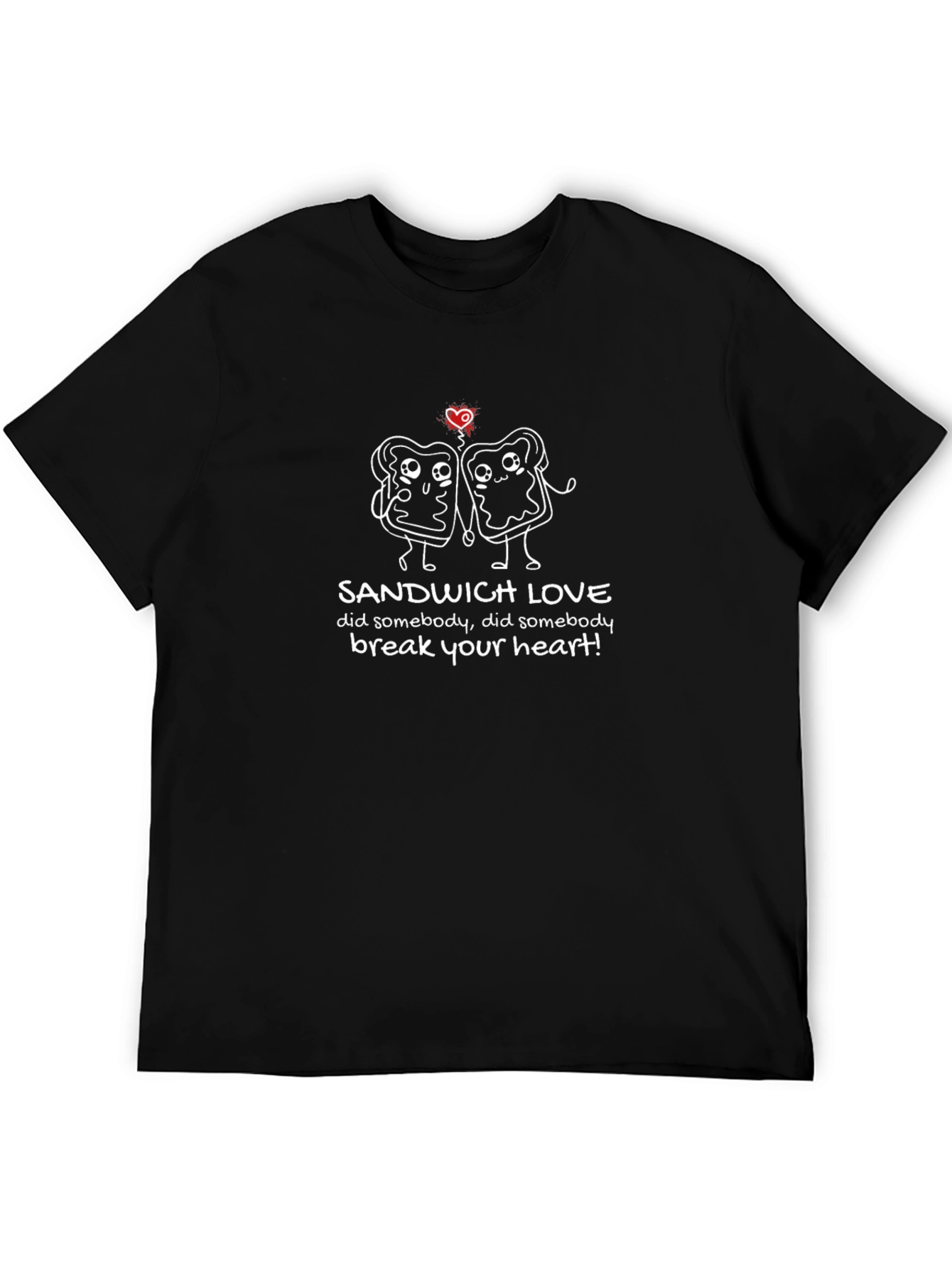 Sandwich Love Graphic Black Tee