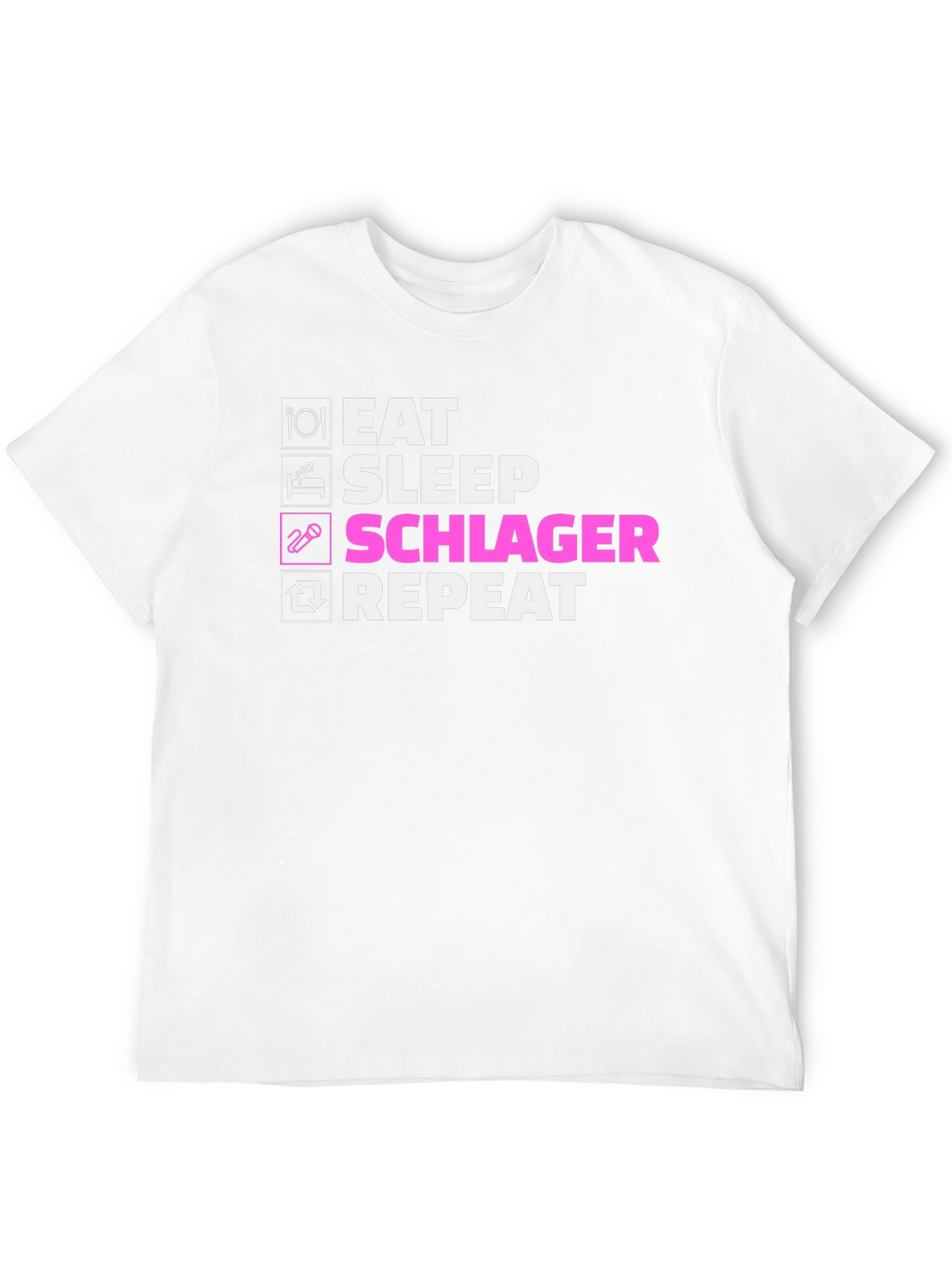 Eat Sleep Schlager Repeat T-Shirt