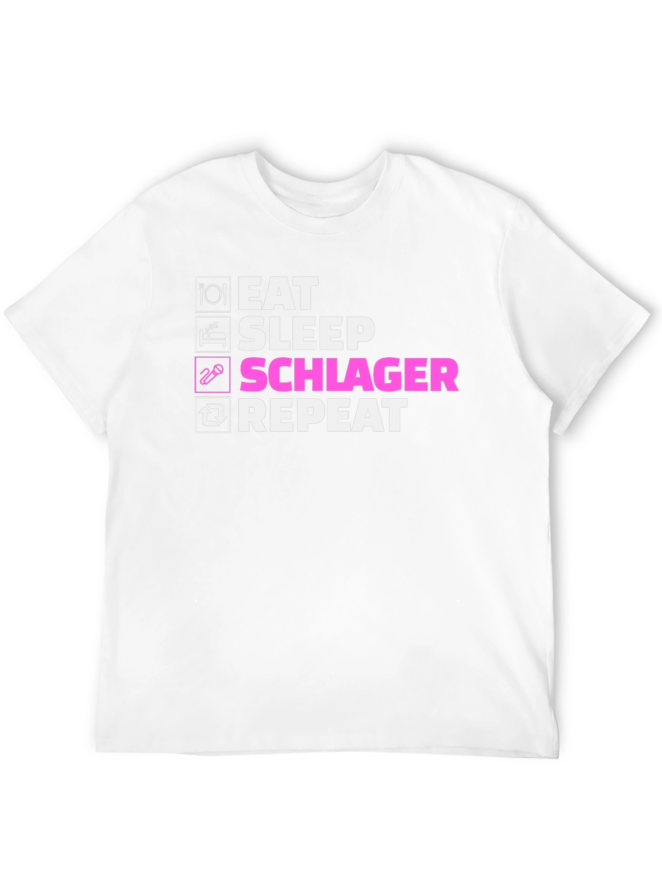 Eat Sleep Schlager Repeat T-Shirt