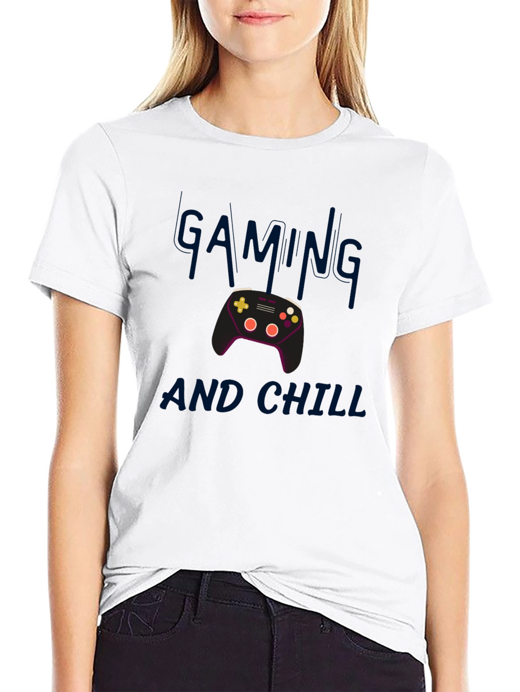 Gaming and Chill Black T-Shirt