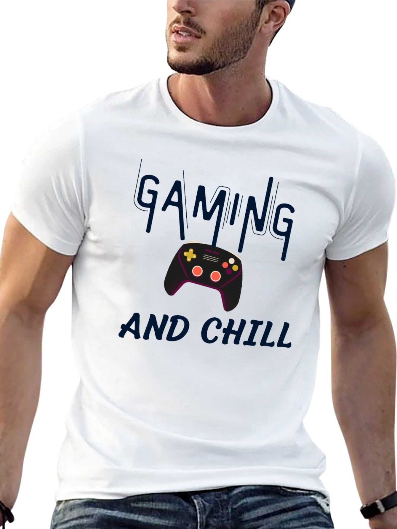 Gaming and Chill Black T-Shirt