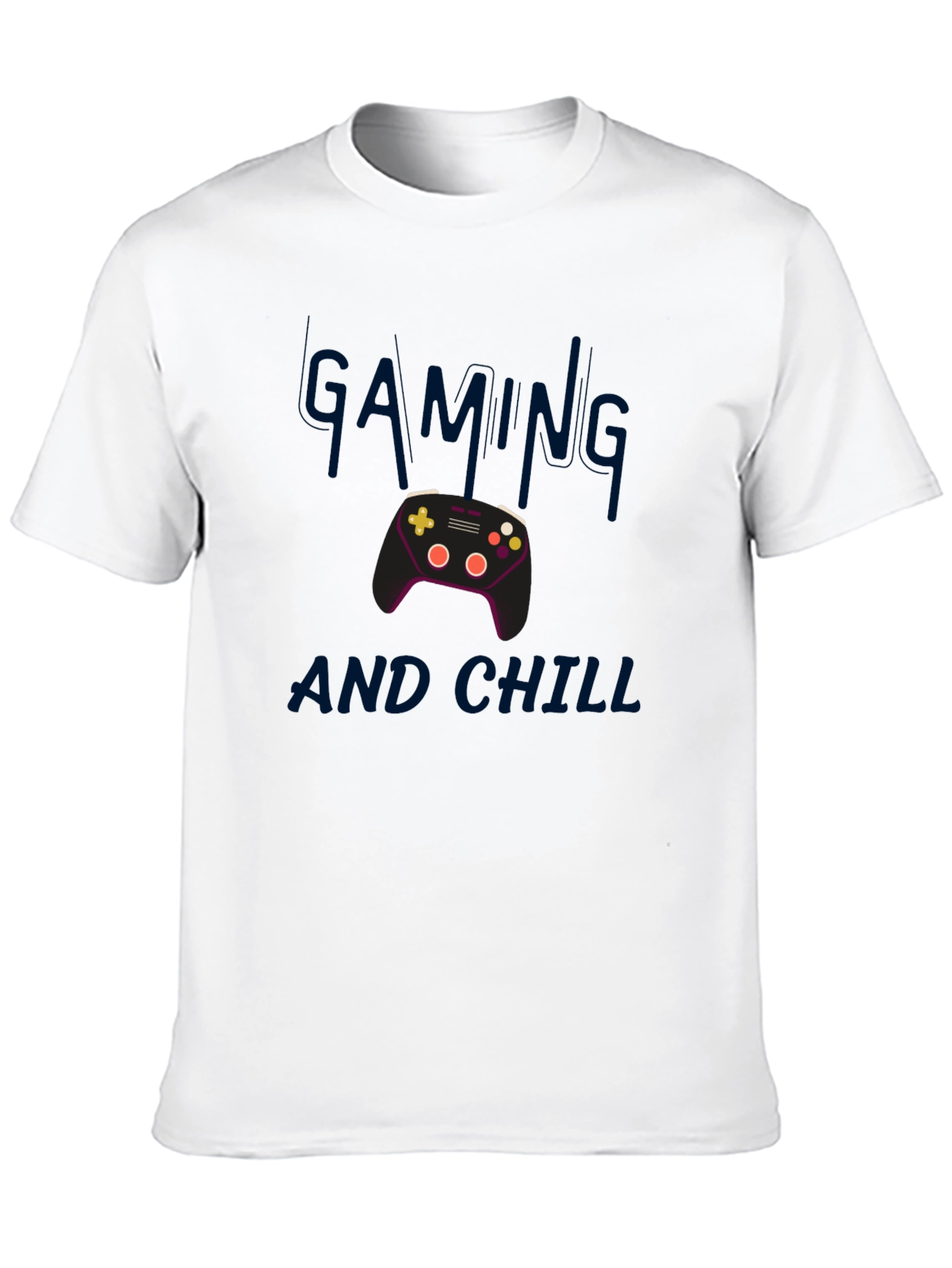 Gaming and Chill Black T-Shirt