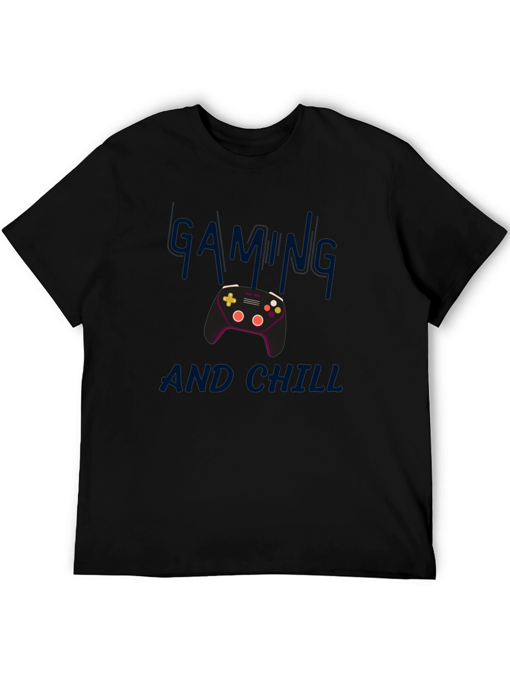 Gaming and Chill Black T-Shirt