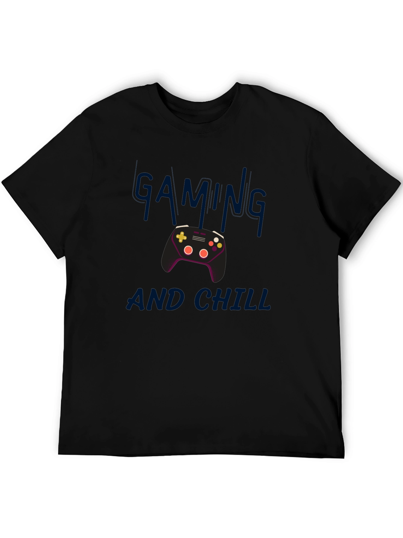 Gaming and Chill Black T-Shirt