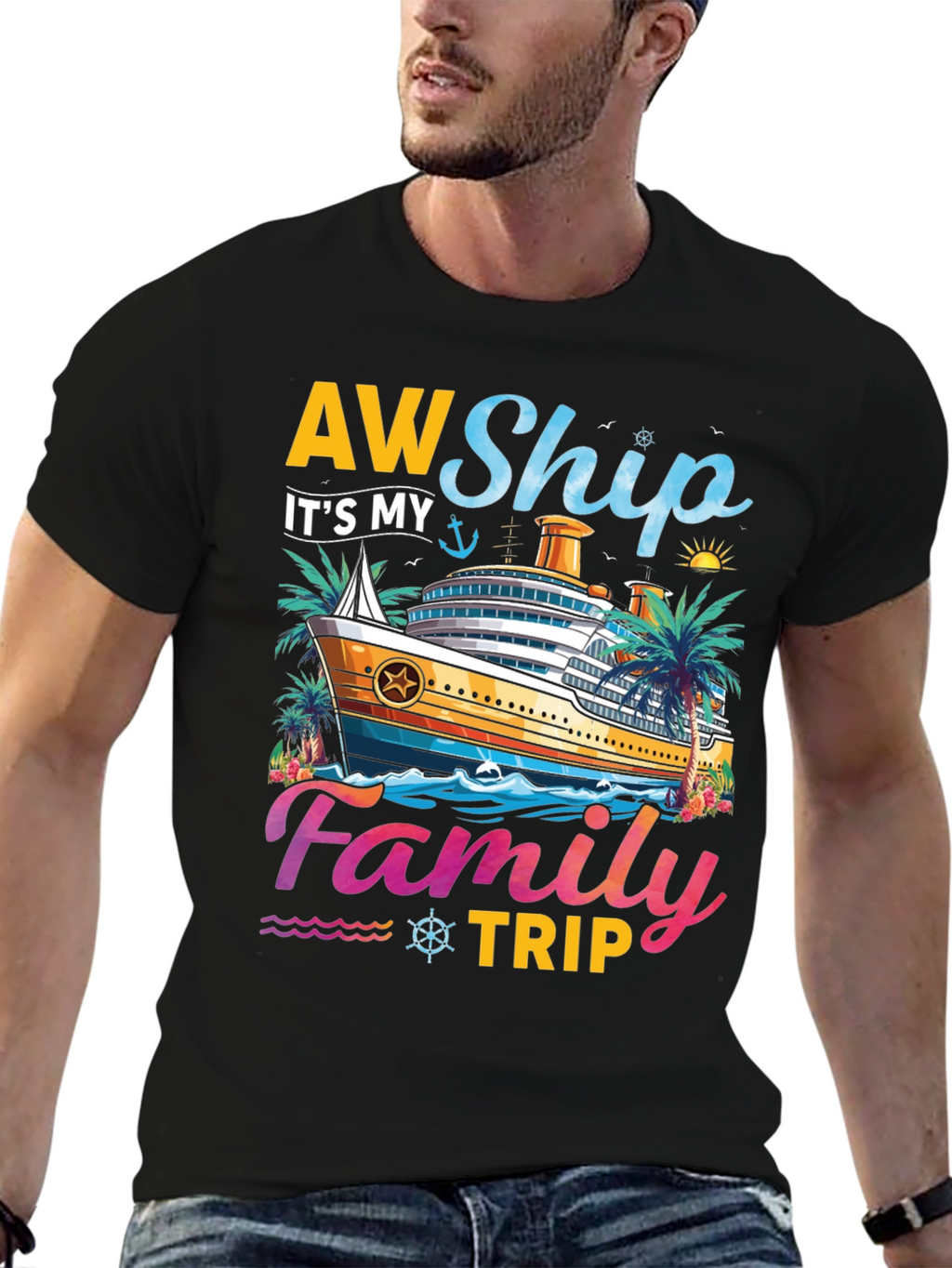 AW Ship Its My Family Trip Cruise T-Shirt