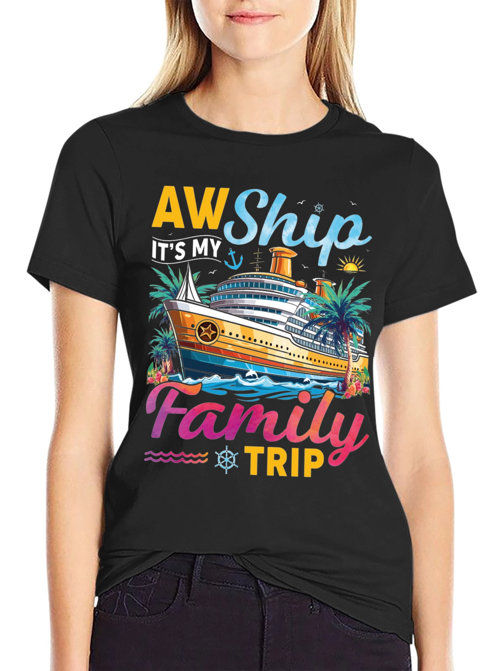 AW Ship Its My Family Trip Cruise T-Shirt