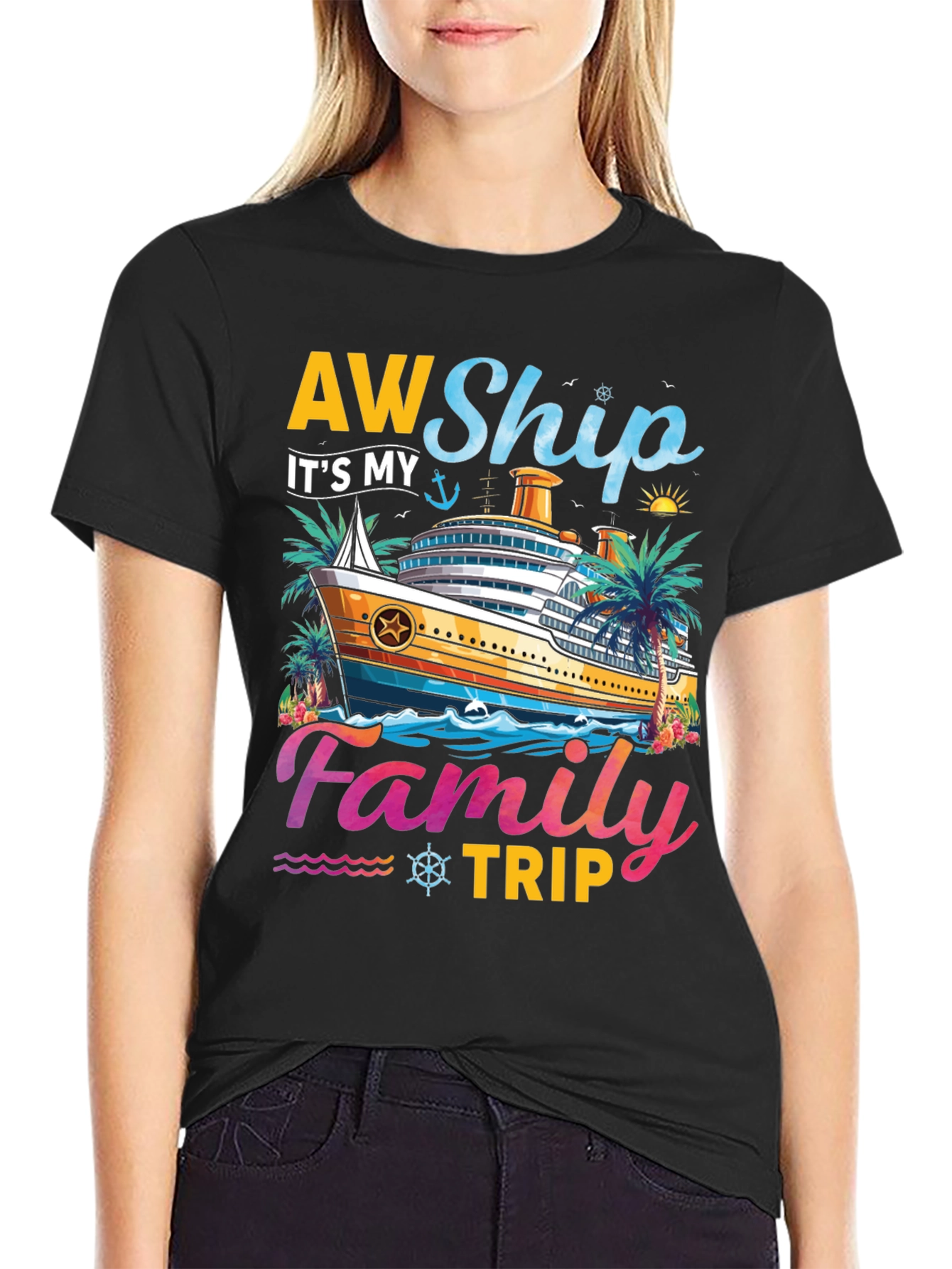 AW Ship Its My Family Trip Cruise T-Shirt
