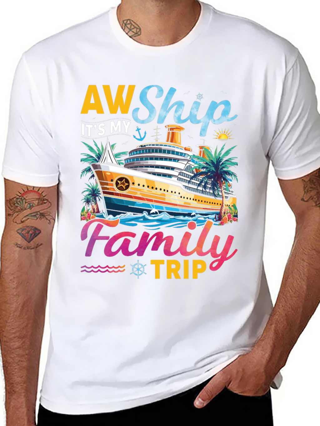 AW Ship Its My Family Trip Cruise T-Shirt