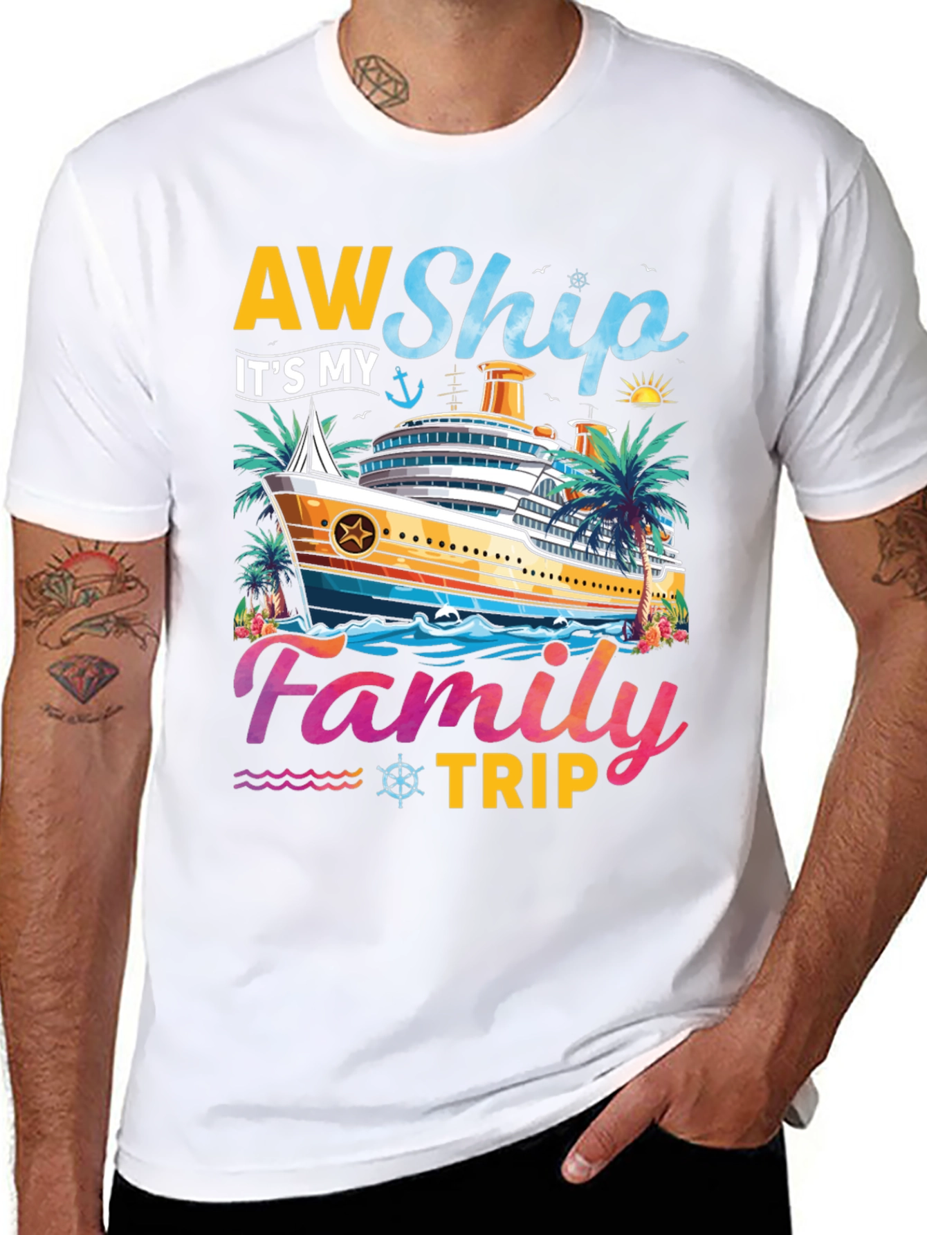AW Ship Its My Family Trip Cruise T-Shirt