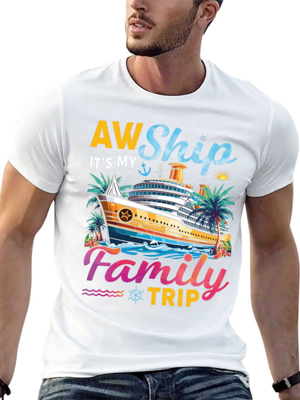 AW Ship Its My Family Trip Cruise T-Shirt
