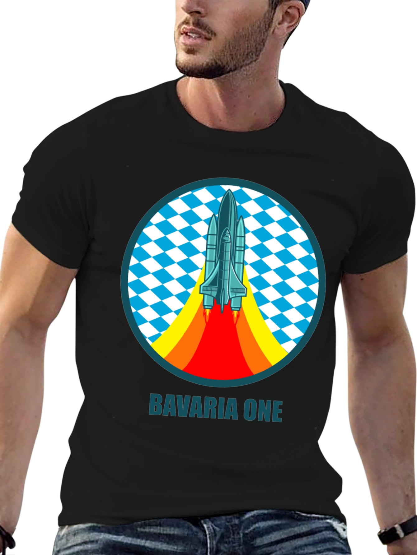 Bavaria One Space Shuttle T-Shirt - Retro Design