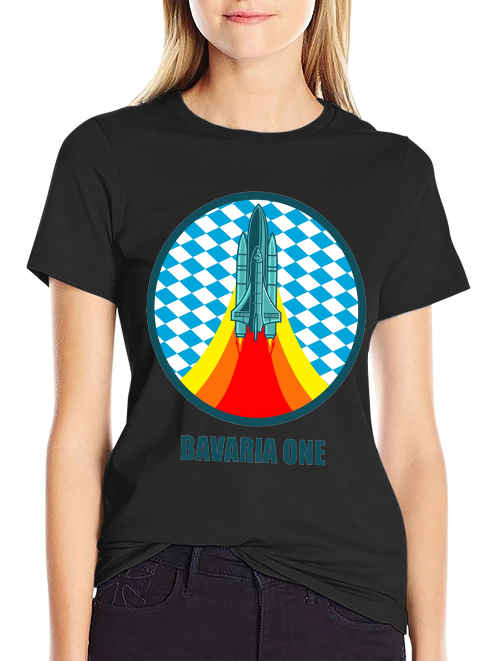 Bavaria One Space Shuttle T-Shirt - Retro Design