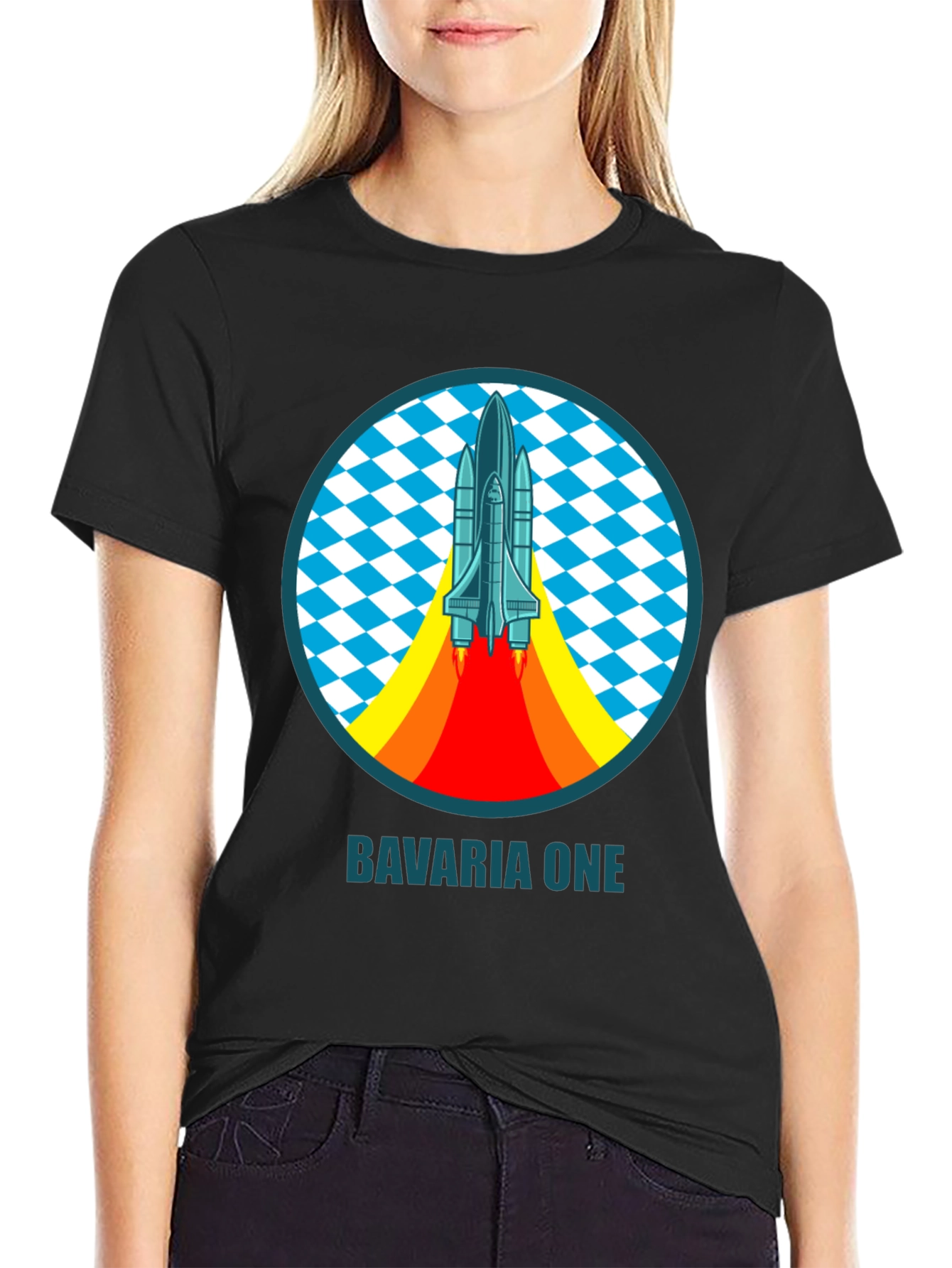 Bavaria One Space Shuttle T-Shirt - Retro Design
